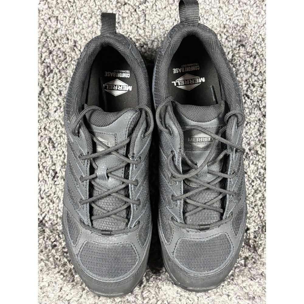 Merrell Moab 2 Tactical Mens 11.5 Black Hiking Shoes J003909 Vibram Comfort Base - Picture 7 of 9